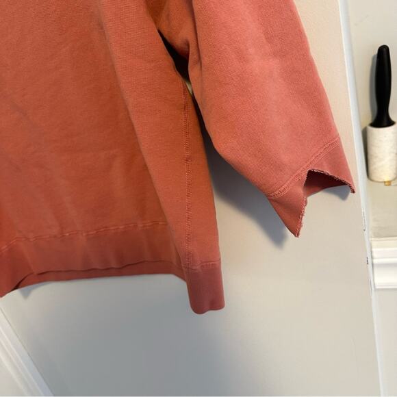 Nili Lotan Red Cotton Distressed Sweatshirt Top XS - Picture 7 of 11